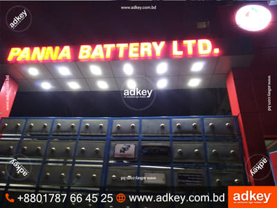 LED Acrylic Letter Sign Board 🔋🌟 - Advertising