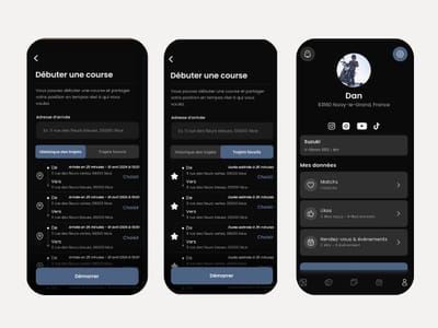 Izenride - App mobile des motards connectés - Développement de Logiciel