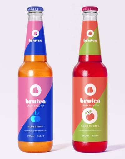 BruTea – Brand und Packaging für eine vegane Iced-Tea-Reihe (Konzept) - Packaging