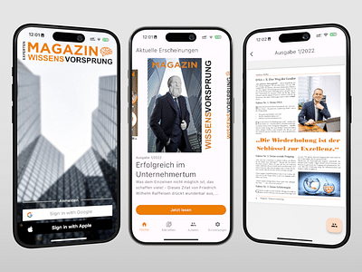 Magazin Wissensvorsprung - Mobile App - Application mobile