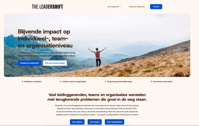 The Leadershift - Website Creatie