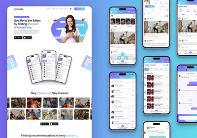 Social Media & Recommendation Platform - Application mobile