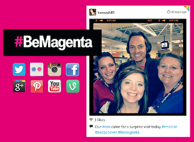 #BeMagenta, Employee Generated Content - Branding & Positioning