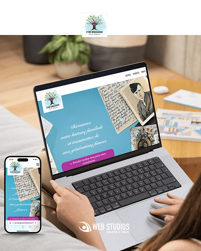 Étude Généalogique Marie Lachaud - Création site - Création de site internet
