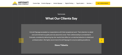 Artcraft Sign Company - Market Research