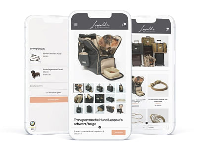 Leopold's - Finest for Dogs - Webseitengestaltung