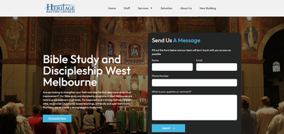 Modern Church Website Design & Development - Creación de Sitios Web