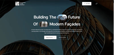 IFC Facade Consultant Website & Digital Presence - Website Creation