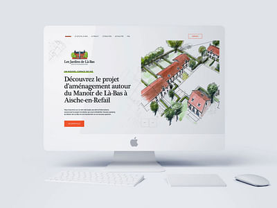 Création de site web - Les Jardins de Là-Bas - Digital Strategy