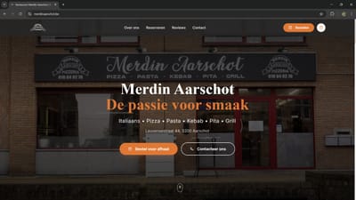 Website ontwikkelt voor italiaans restaurant in Aarschot. - Webseitengestaltung