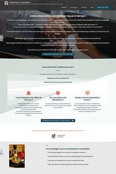 Création site web d'Expert-Comptable -> APR Global - Creación de Sitios Web