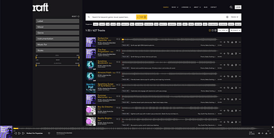 Raft Music - Création de site internet