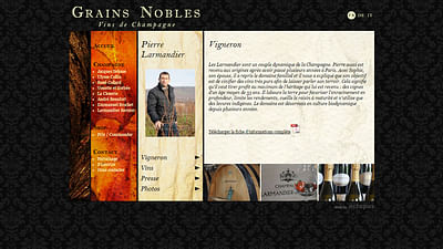 Grains Nobles - Webseitengestaltung