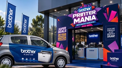 Complete campaign visual system for Brother Printer Mania - Graphic Design