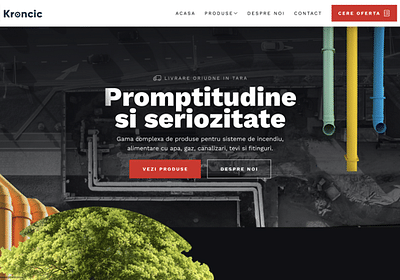 Kroncic - Construction Company - Website - Webanwendung