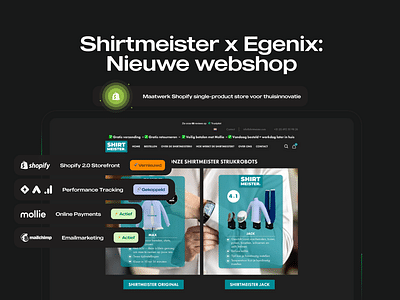 Shirtmeister - Maatwerk Shopify Webshop - Marketing