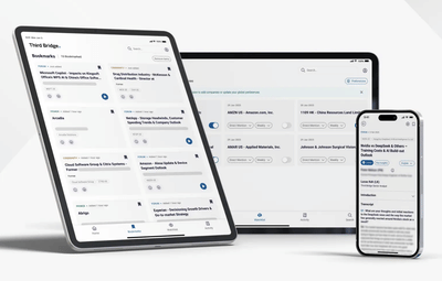 Third Bridge – Secure Expert Insights Mobile App UX/UI - Ontwerp