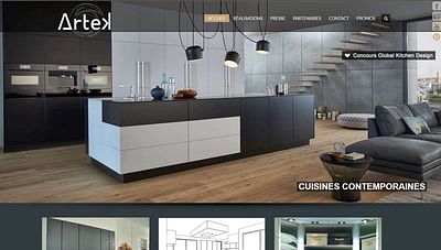 Création site internet Artek Cuisine - SEO