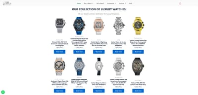 Time Vault DXB – Luxury Watch E-Commerce Website - Creación de Sitios Web