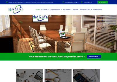 Website Design & Development for Axial Tax Consulting - Website Creation