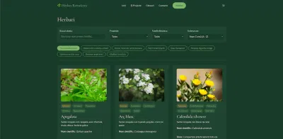 Herbes Remeieres - Portal de Divulgació de Plantas Medicinales - Website Creation