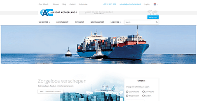 AllPort Netherlands - Modern Website Design - Website Creatie