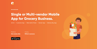 Multi-vendor Mobile App for Grocery Business - App móvil