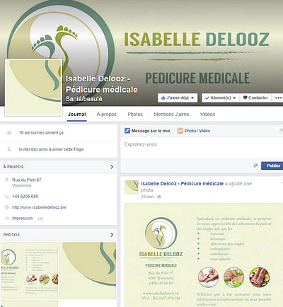 Identité visuelle pour une pédicure médicale - Design & graphisme