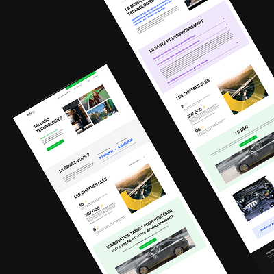Tallano - Site vitrine - Ergonomy (UX/UI)