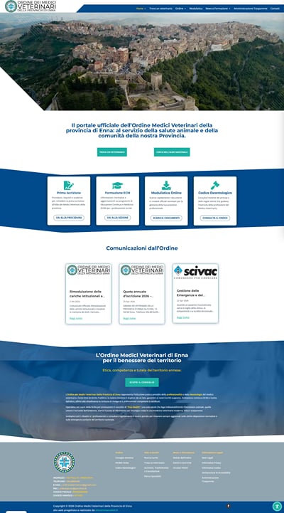 Ordine Medici Veterinari della provincia di Enna - Création de site internet