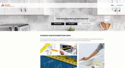 Modern Website Design for Bay Area Appliance Installation - Creación de Sitios Web