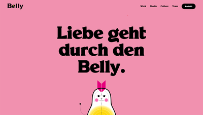 Website + Corporate Design (Belly Studios) - Webseitengestaltung
