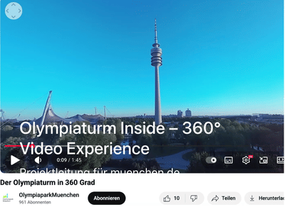 Inside Olympiaturm Munich 360 Clip - Unternehmenskommunikation