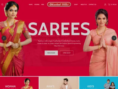 Bharanisilks.com - Ecommerce Website Design - Website Creatie