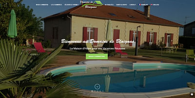 Domaine de Blaignac - Création de site internet