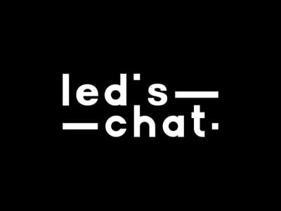LED'S CHAT brand design - Textgestaltung