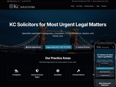 KC Solicitor - Website Creation