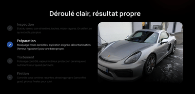 Création d'un site web : Detailling Automobile - Publicité en ligne