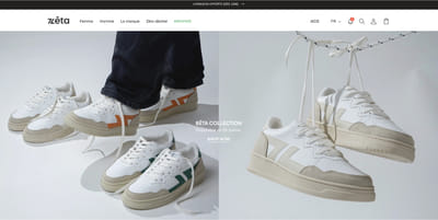 Refonte de thème Shopify pour Zèta - Création de site internet