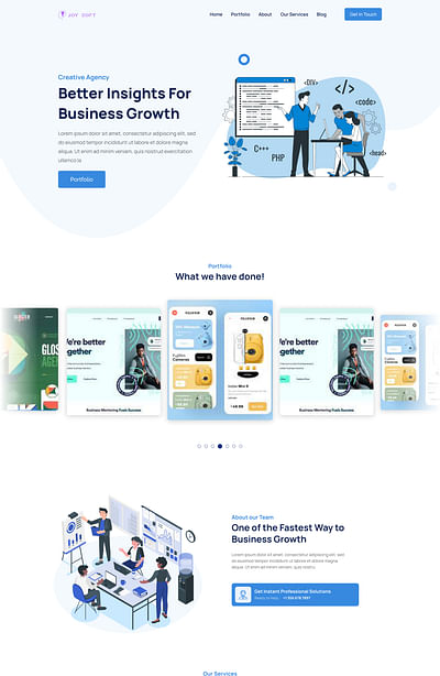 Landing simple page - Graphic Design