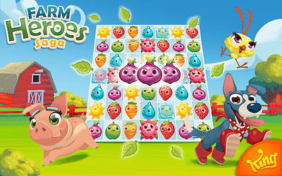 Marketing campaign for FARM HEROES - Gaming app - Reclame