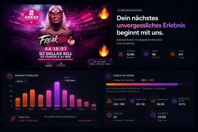 Nocstar – Event platform, CRM and mobile app - Webseitengestaltung