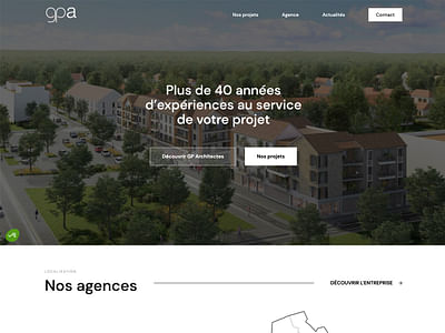 Site web - GP Architectes - Création de site internet