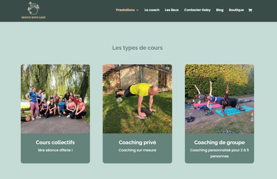 Moove With Gaby - Création de site internet