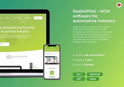 DealerPilot – HCM software for automotive industry - Webseitengestaltung