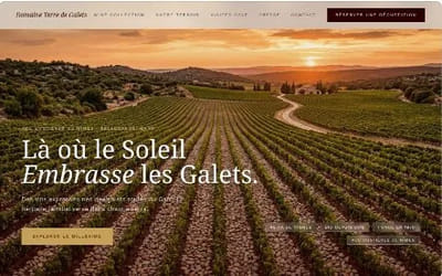 Domaine Terre de Galets — Vigneron AOC Costières de Nîmes - Création de site internet