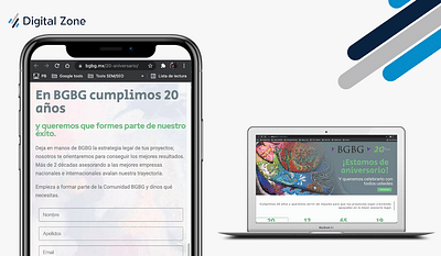 Landing Page - BGBG - Creación de Sitios Web