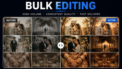 Bulk Wedding Photo Editing - Grafikdesign
