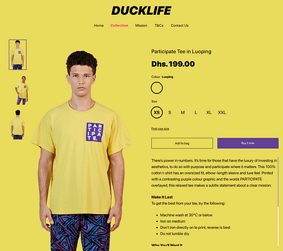 Ducklife Collection E-commerce - Website Creation