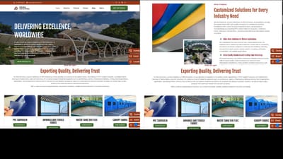Web Design Work for A Client - Website Creation